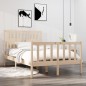 vidaXL Estructura de cama madera maciza 120x190 cm vidaXL Estructura de cama madera maciza 120x190 cm