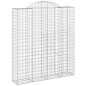 vidaXL Cestas de gaviones 4 uds forma de arco hierro 200x50x220/240 cm