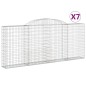 vidaXL Cestas de gaviones 7 uds forma de arco hierro 300x30x120/140 cm vidaXL Cestas de gaviones 7 uds forma de arco hierro 300x30x120/140 cm