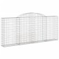 vidaXL Cestas de gaviones 7 uds forma de arco hierro 300x30x120/140 cm vidaXL Cestas de gaviones 7 uds forma de arco hierro 300x30x120/140 cm