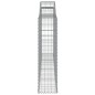 vidaXL Cestas de gaviones 7 uds forma de arco hierro 300x30x120/140 cm vidaXL Cestas de gaviones 7 uds forma de arco hierro 300x30x120/140 cm