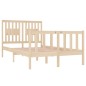 vidaXL Estructura de cama madera maciza 120x190 cm vidaXL Estructura de cama madera maciza 120x190 cm