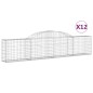 vidaXL Cestas de gaviones 12 uds forma de arco hierro 300x30x60/80 cm vidaXL Cestas de gaviones 12 uds forma de arco hierro 300x30x60/80 cm