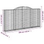 vidaXL Cestas de gaviones 4 uds forma de arco hierro 300x30x140/160 cm vidaXL Cestas de gaviones 4 uds forma de arco hierro 300x30x140/160 cm