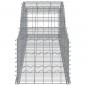 vidaXL Cestas de gaviones 4 uds forma de arco hierro 300x50x40/60 cm vidaXL Cestas de gaviones 4 uds forma de arco hierro 300x50x40/60 cm