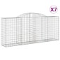 vidaXL Cestas de gaviones 7 uds forma de arco hierro 300x50x120/140 cm vidaXL Cestas de gaviones 7 uds forma de arco hierro 300x50x120/140 cm