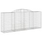vidaXL Cestas de gaviones 7 uds forma de arco hierro 300x50x120/140 cm vidaXL Cestas de gaviones 7 uds forma de arco hierro 300x50x120/140 cm