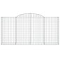 vidaXL Cestas gaviones 4 uds forma de arco hierro 300x50x140/160 cm vidaXL Cestas gaviones 4 uds forma de arco hierro 300x50x140/160 cm