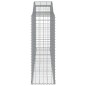 vidaXL Cestas gaviones 4 uds forma de arco hierro 300x50x140/160 cm vidaXL Cestas gaviones 4 uds forma de arco hierro 300x50x140/160 cm