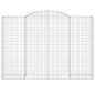 vidaXL Cestas de gaviones 2 uds forma de arco hierro 300x50x200/220 cm vidaXL Cestas de gaviones 2 uds forma de arco hierro 300x50x200/220 cm