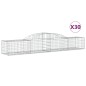 vidaXL Cestas de gaviones 30 uds forma de arco hierro 300x50x40/60 cm vidaXL Cestas de gaviones 30 uds forma de arco hierro 300x50x40/60 cm