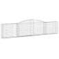 vidaXL Cestas de gaviones 4 uds forma de arco hierro 400x30x80/100 cm vidaXL Cestas de gaviones 4 uds forma de arco hierro 400x30x80/100 cm