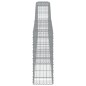 vidaXL Cestas de gaviones 4 uds forma de arco hierro 400x30x80/100 cm vidaXL Cestas de gaviones 4 uds forma de arco hierro 400x30x80/100 cm