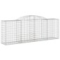 vidaXL Cestas de gaviones 8 uds forma de arco hierro 300x50x100/120 cm vidaXL Cestas de gaviones 8 uds forma de arco hierro 300x50x100/120 cm