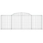 vidaXL Cestas de gaviones 8 uds forma de arco hierro 300x50x100/120 cm vidaXL Cestas de gaviones 8 uds forma de arco hierro 300x50x100/120 cm