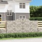 vidaXL Cestas gaviones 12 uds forma de arco hierro 300x50x140/160 cm vidaXL Cestas gaviones 12 uds forma de arco hierro 300x50x140/160 cm