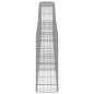 vidaXL Cestas de gaviones 15 uds forma de arco hierro 400x30x80/100 cm vidaXL Cestas de gaviones 15 uds forma de arco hierro 400x30x80/100 cm