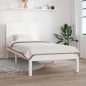 vidaXL Estructura de cama madera maciza blanco 75x190 cm vidaXL Estructura de cama madera maciza blanco 75x190 cm