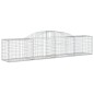 vidaXL Cestas de gaviones 12 uds forma de arco hierro 300x50x60/80 cm vidaXL Cestas de gaviones 12 uds forma de arco hierro 300x50x60/80 cm