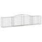 vidaXL Cestas de gaviones 9 uds forma de arco hierro 400x50x80/100 cm vidaXL Cestas de gaviones 9 uds forma de arco hierro 400x50x80/100 cm