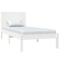 vidaXL Estructura de cama madera maciza blanco 75x190 cm vidaXL Estructura de cama madera maciza blanco 75x190 cm