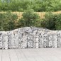 vidaXL Cestas de gaviones 9 uds forma de arco hierro 400x30x80/100 cm vidaXL Cestas de gaviones 9 uds forma de arco hierro 400x30x80/100 cm