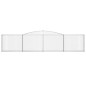 vidaXL Cestas de gaviones 9 uds forma de arco hierro 400x30x80/100 cm vidaXL Cestas de gaviones 9 uds forma de arco hierro 400x30x80/100 cm