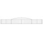vidaXL Cestas de gaviones 4 uds forma de arco hierro 400x30x40/60 cm vidaXL Cestas de gaviones 4 uds forma de arco hierro 400x30x40/60 cm