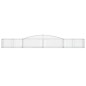 vidaXL Cestas de gaviones 20 uds forma de arco hierro 400x50x40/60 cm