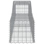 vidaXL Cestas de gaviones 20 uds forma de arco hierro 400x50x40/60 cm