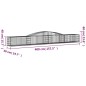 vidaXL Cestas de gaviones 20 uds forma de arco hierro 400x50x40/60 cm