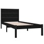 vidaXL Estructura de cama madera maciza de pino negra 90x200 cm vidaXL Estructura de cama madera maciza de pino negra 90x200 cm