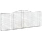 vidaXL Cestas gaviones 5 uds forma de arco hierro 400x30x140/160 cm vidaXL Cestas gaviones 5 uds forma de arco hierro 400x30x140/160 cm