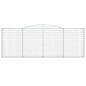 vidaXL Cestas gaviones 5 uds forma de arco hierro 400x30x140/160 cm vidaXL Cestas gaviones 5 uds forma de arco hierro 400x30x140/160 cm