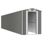 vidaXL Cobertizo de jardín acero galvanizado gris claro 192x938x223 cm vidaXL Cobertizo de jardín acero galvanizado gris claro 192x938x223 cm