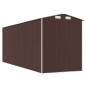 vidaXL Cobertizo jardín acero galvanizado marrón oscuro 192x523x223 cm vidaXL Cobertizo jardín acero galvanizado marrón oscuro 192x523x223 cm