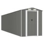 vidaXL Cobertizo de jardín acero galvanizado gris claro 192x772x223 cm vidaXL Cobertizo de jardín acero galvanizado gris claro 192x772x223 cm