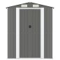 vidaXL Cobertizo de jardín acero galvanizado gris claro 192x772x223 cm vidaXL Cobertizo de jardín acero galvanizado gris claro 192x772x223 cm