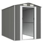 vidaXL Cobertizo de jardín acero galvanizado gris claro 192x274x223 cm vidaXL Cobertizo de jardín acero galvanizado gris claro 192x274x223 cm
