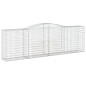vidaXL Cestas de gaviones 15 uds forma de arco hierro 400x50x120/140cm vidaXL Cestas de gaviones 15 uds forma de arco hierro 400x50x120/140cm