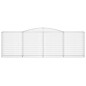 vidaXL Cestas de gaviones 15 uds forma de arco hierro 400x50x120/140cm vidaXL Cestas de gaviones 15 uds forma de arco hierro 400x50x120/140cm