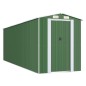 vidaXL Cobertizo de jardín acero galvanizado verde 192x606x223 cm vidaXL Cobertizo de jardín acero galvanizado verde 192x606x223 cm
