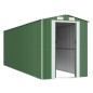 vidaXL Cobertizo de jardín acero galvanizado verde 192x606x223 cm vidaXL Cobertizo de jardín acero galvanizado verde 192x606x223 cm
