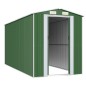 vidaXL Cobertizo de jardín acero galvanizado verde 192x440x223 cm vidaXL Cobertizo de jardín acero galvanizado verde 192x440x223 cm