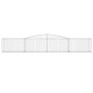 vidaXL Cestas de gaviones 10 uds forma de arco hierro 400x50x60/80 cm vidaXL Cestas de gaviones 10 uds forma de arco hierro 400x50x60/80 cm
