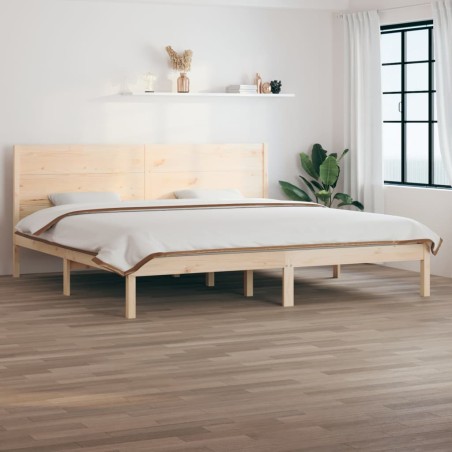 vidaXL Estructura de cama madera maciza 180x200 cm