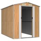 vidaXL Cobertizo jardín acero galvanizado marrón claro 192x274x223 cm vidaXL Cobertizo jardín acero galvanizado marrón claro 192x274x223 cm
