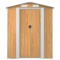 vidaXL Cobertizo jardín acero galvanizado marrón claro 192x274x223 cm vidaXL Cobertizo jardín acero galvanizado marrón claro 192x274x223 cm
