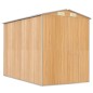 vidaXL Cobertizo jardín acero galvanizado marrón claro 192x274x223 cm vidaXL Cobertizo jardín acero galvanizado marrón claro 192x274x223 cm
