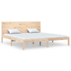 vidaXL Estructura de cama madera maciza 180x200 cm